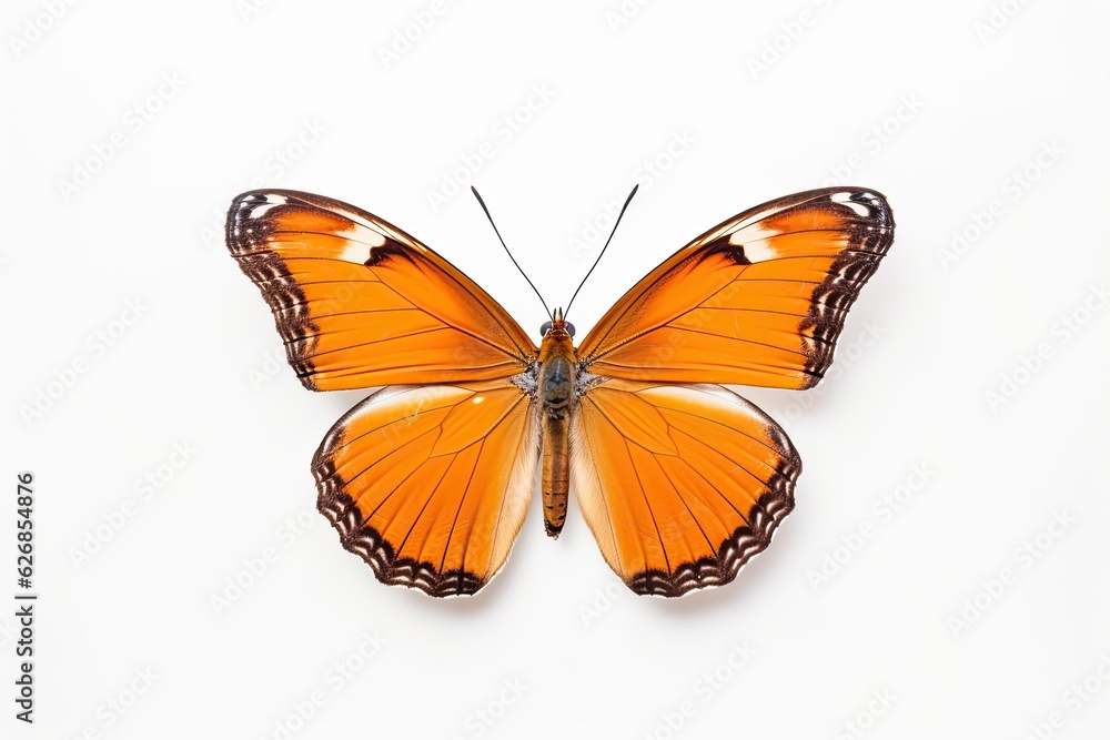 A beautiful butterfly isolated on white background. Butterfly. Generative Ai A beautiful butterfly isolated on white background. Butterfly. Generative Ai