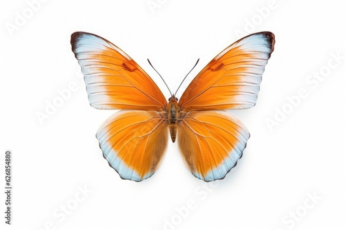 A beautiful butterfly isolated on white background. Butterfly. Generative Ai