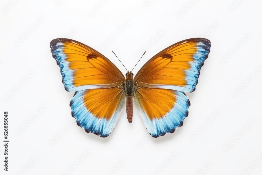 A beautiful butterfly isolated on white background. Butterfly. Generative Ai A beautiful butterfly isolated on white background. Butterfly. Generative Ai
