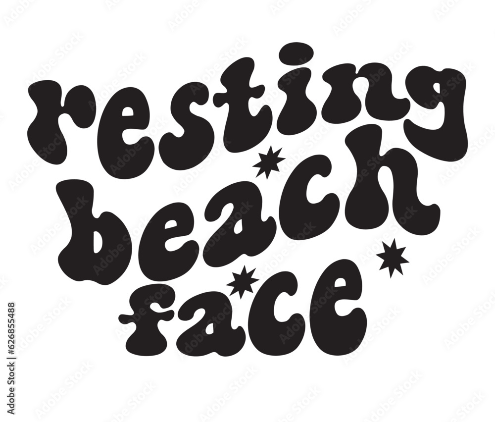 Retro Beach Craft Design. T-shirt Design. Illustration