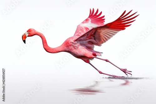 Jumping Moment, Flamingo On White Background. Jumping Moment, Flamingo White Background, Photography Tips, Color Theory, Photoshoot Inspiration, Editing Tricks. 