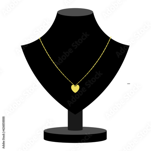 mannequin with necklace