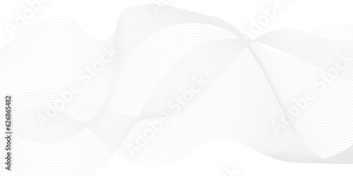 Abstract white paper tecnology wave background. abstract gradiant and white wave curve lines banner background design. Vector illustration. Modern template abstract design flowing particles wave.