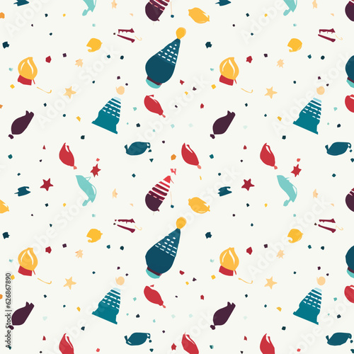 Happy Birthday Seamless Pattern
