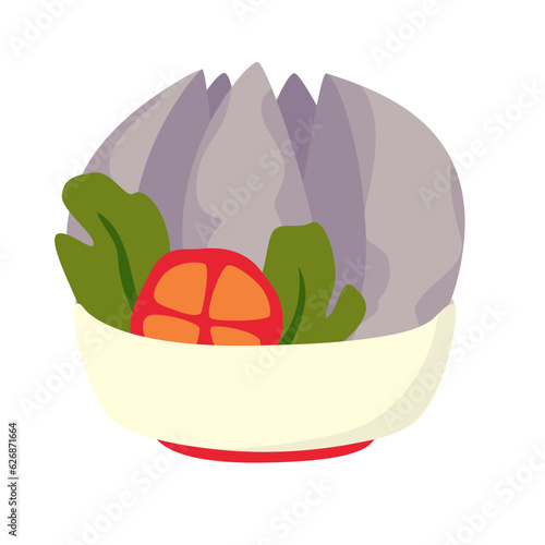 Indonesian Meatball Illustration Set