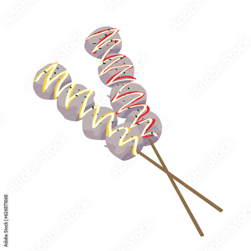 Indonesian Meatball Illustration Set