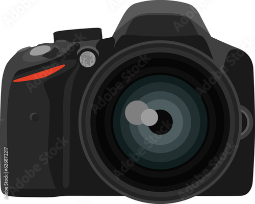 digital slr camera with lens