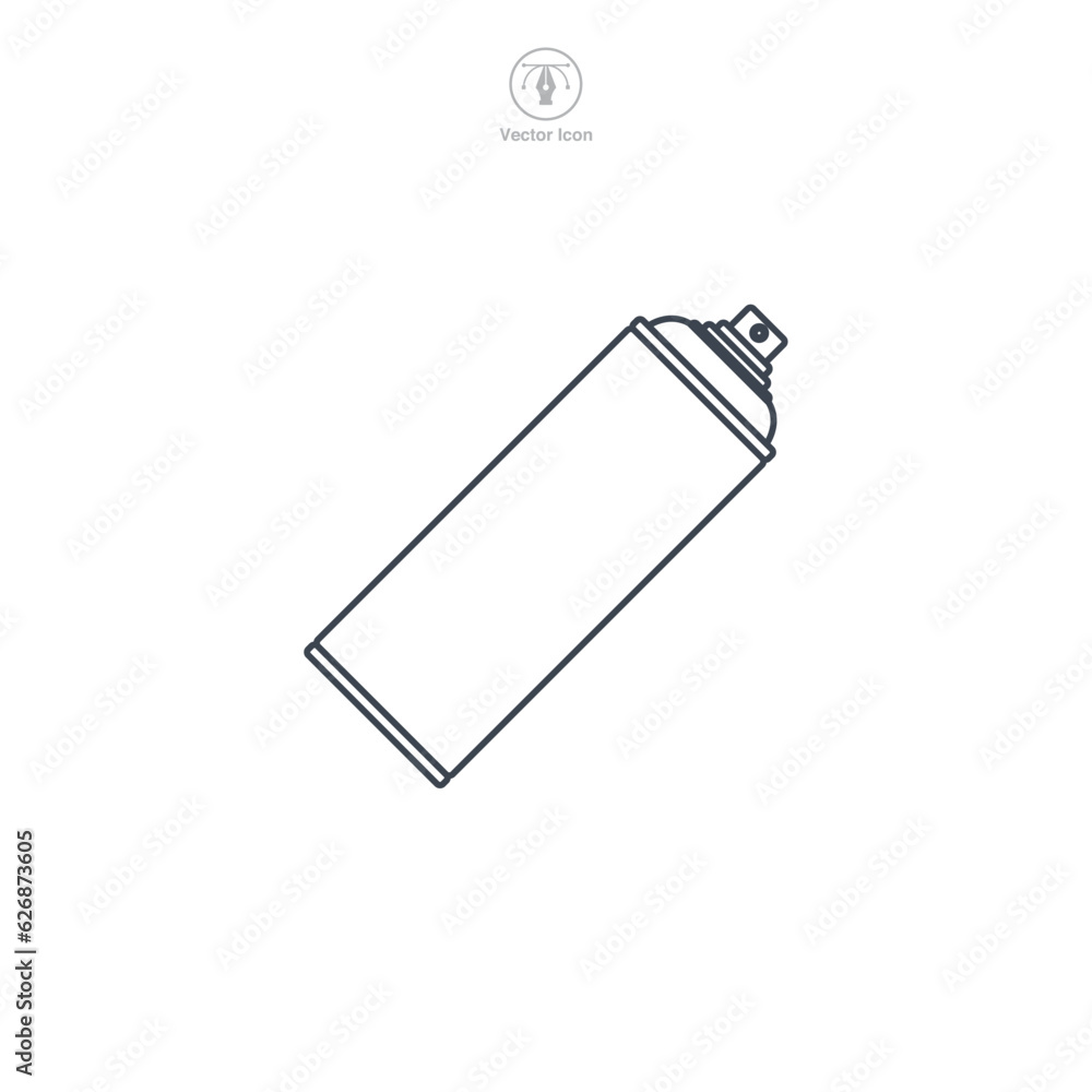 Spray Can icon symbol vector illustration isolated on white background Spray Can icon symbol vector illustration isolated on white background