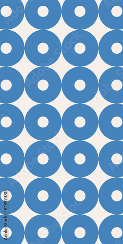 Candy Playful Brutalist Background Pattern or Phone Wallpaper. Simple shapes. Bauhaus. Circle