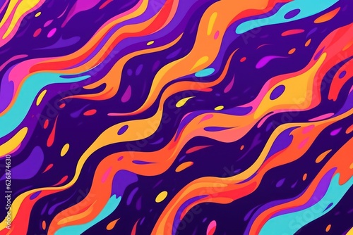 Vibrant Fluid Neon Background