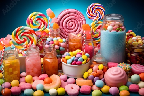 A nostalgic collection of retro candy and sweets, bringing back memories of childhood.