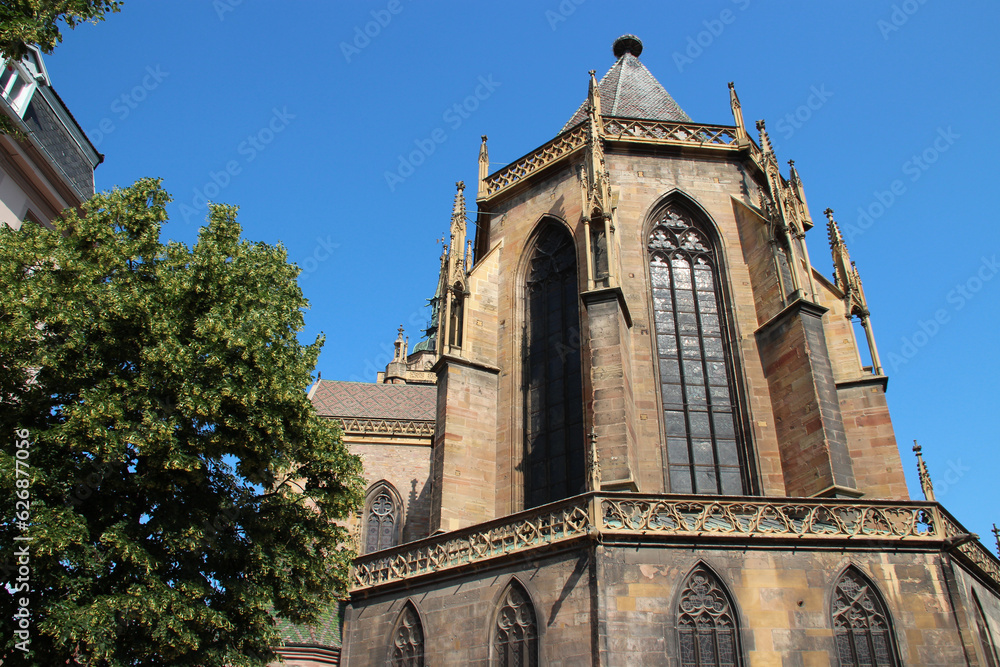 collegiate church (saint-martin) in colmar in alsace (france) collegiate church (saint-martin) in colmar in alsace (france)
