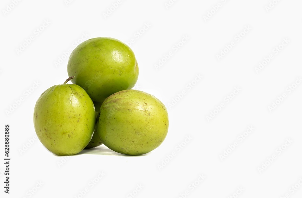 Closeup of Jujube Fruit or Ziziphus Jujuba Isolated on White Background with Copy Space Closeup of Jujube Fruit or Ziziphus Jujuba Isolated on White Background with Copy Space