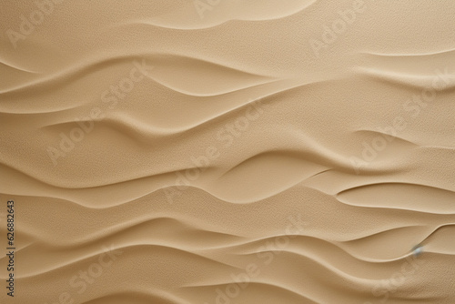 Light cream abstract textured background, waves effect. Generative AI © lanych