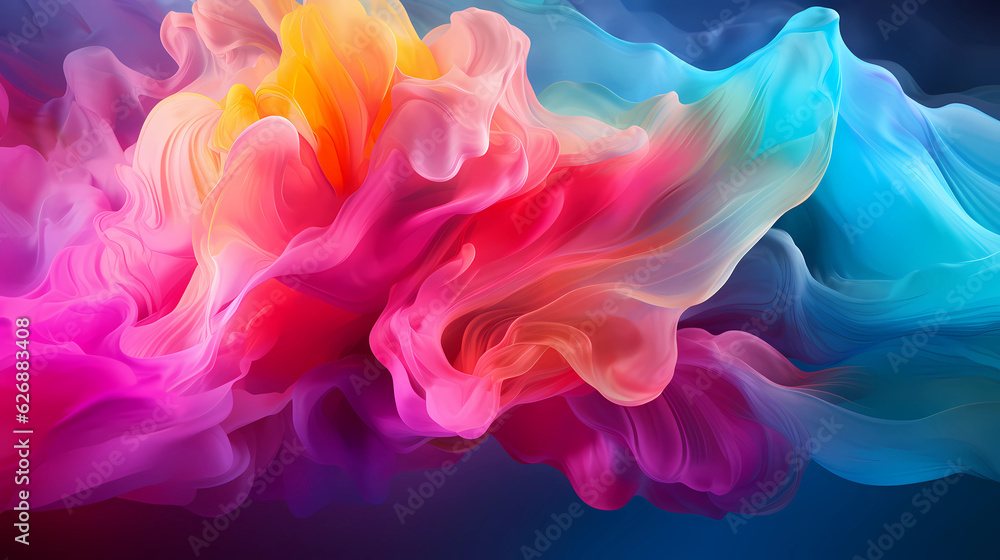 abstract background fluid gradient of rainbow colors