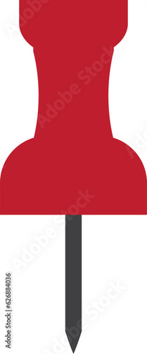 Push Pin Vector Illustration Icon