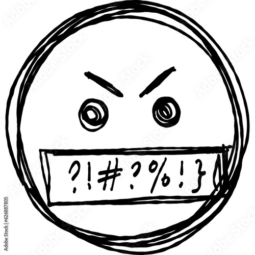 Scribble Emoji Angry