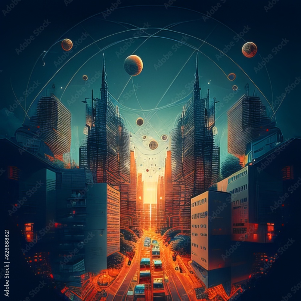 Connected World A Vibrant Collection of Images Illustrating the