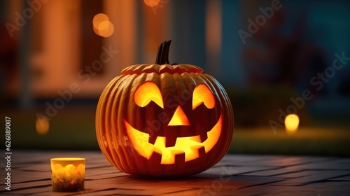 funny halloween pumpkin