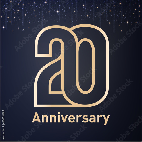 20th anniversary typographic logo work