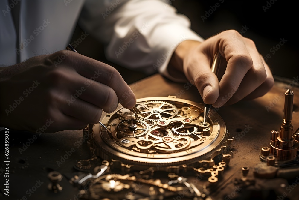 Watchmaker Timeline The meticulous process of a master watchmaker is caught in this image ...