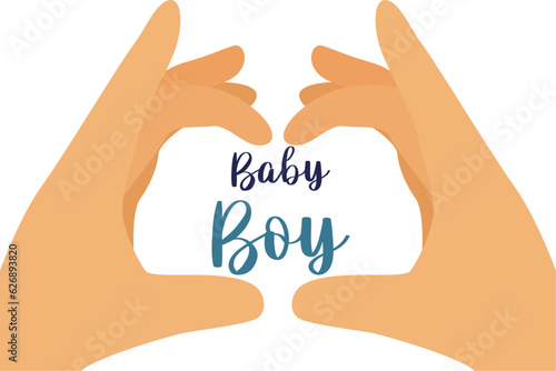 baby boy birth, baby shower, boy, postcard