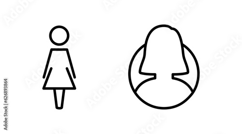 Female icon vector. toilet icon. restroom sign. gender