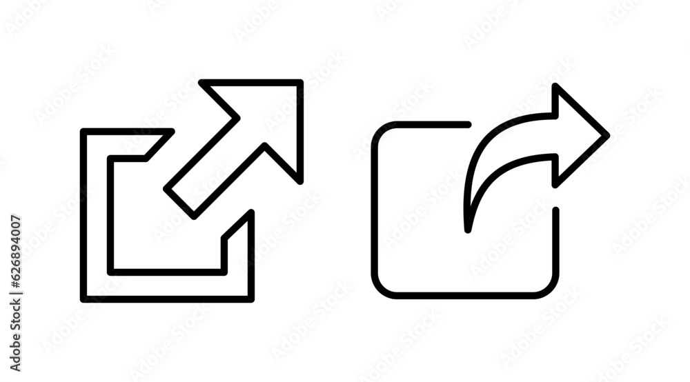 External link icon vector. hyperlink chain symbol. download, share, External link icon vector. hyperlink chain symbol. download, share,
