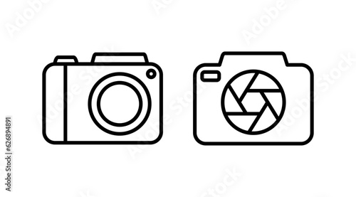 Camera Icon in trendy flat style isolated. Camera symbol web site design