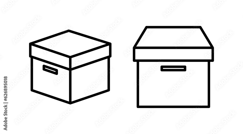 Box icon vector. Box sign. delivery package. parcel box. Box icon vector. Box sign. delivery package. parcel box.