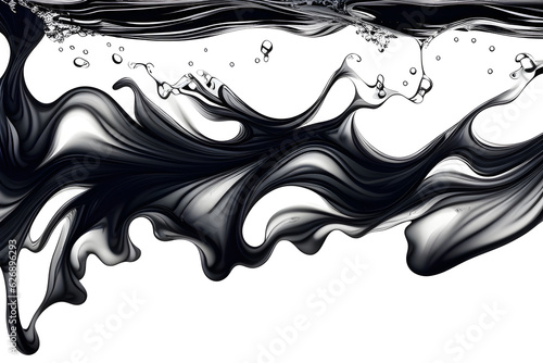 A production in which ink spreads in water. Expresses dark and light colors. Versatile use available. Generative AI 