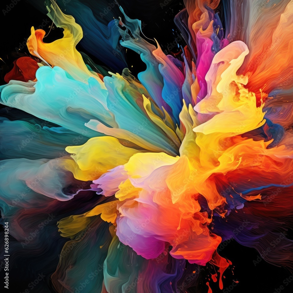 Color Splash series. Background design of fractal paint and rich texture. Color Splash series. Background design of fractal paint and rich texture.
