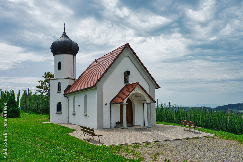 the small chapel of St George in the German countryside