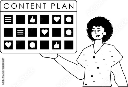 guy and message plan . social medium forwarding subject . bootleg and White analogue stylus. Trendy style, Vector Illustration