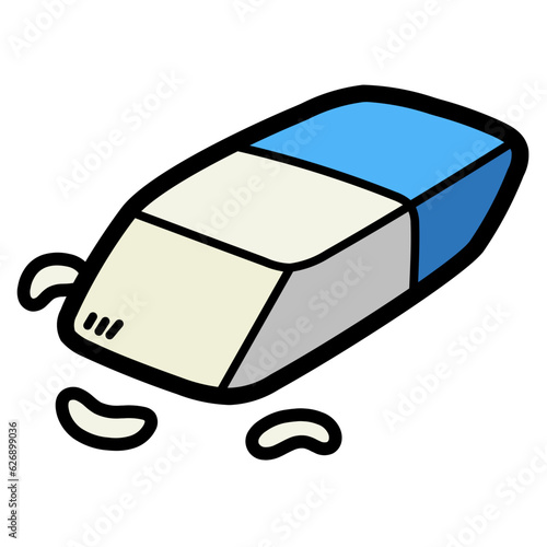 eraser filled outline icon style