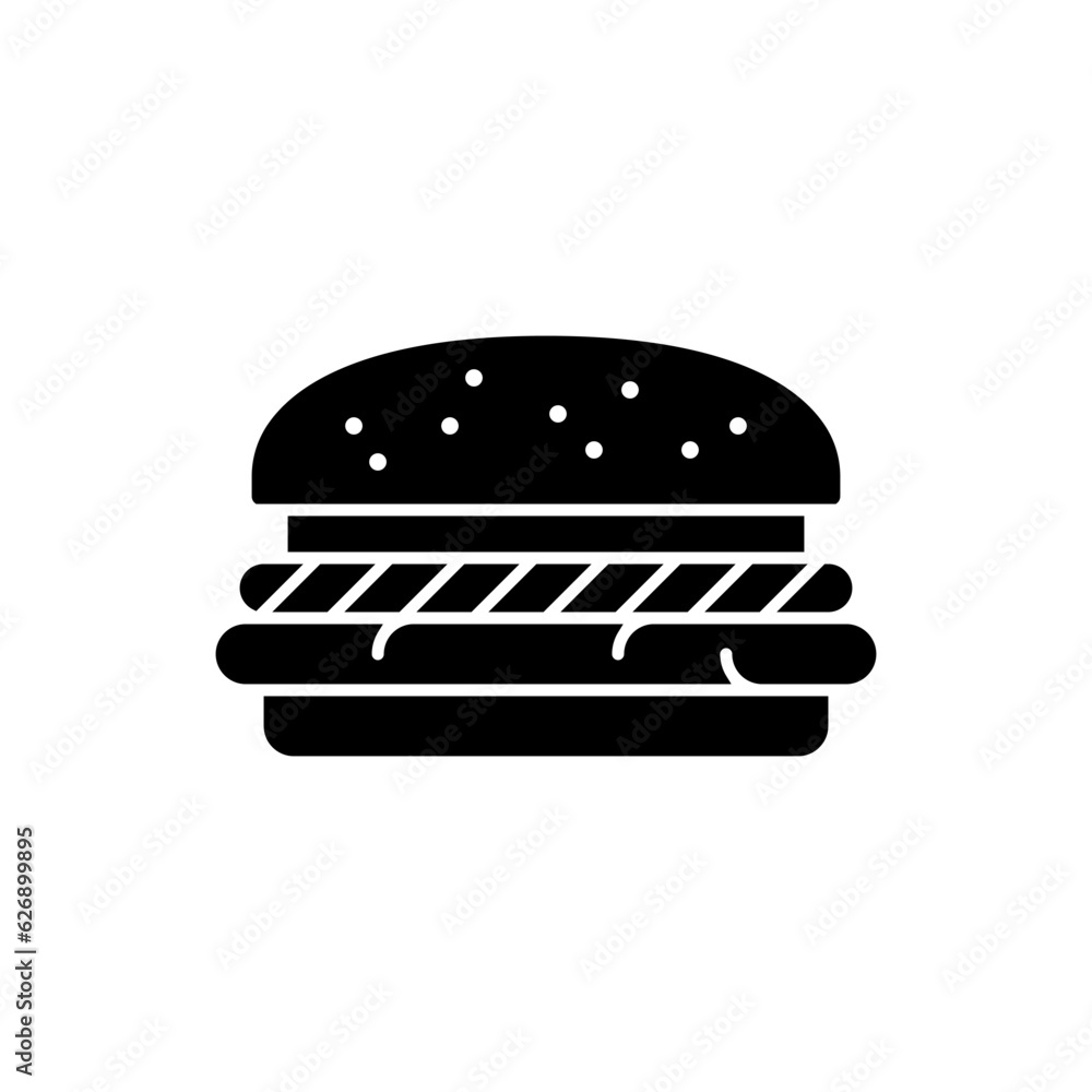 Burger icon vector. fast food illustration sign. food symbol. Burger icon vector. fast food illustration sign. food symbol.
