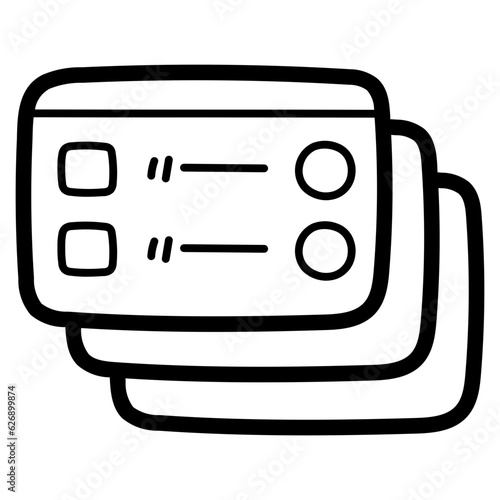 layers line icon style