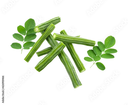 Moringa leaves have medicinal properties. top view transparent png