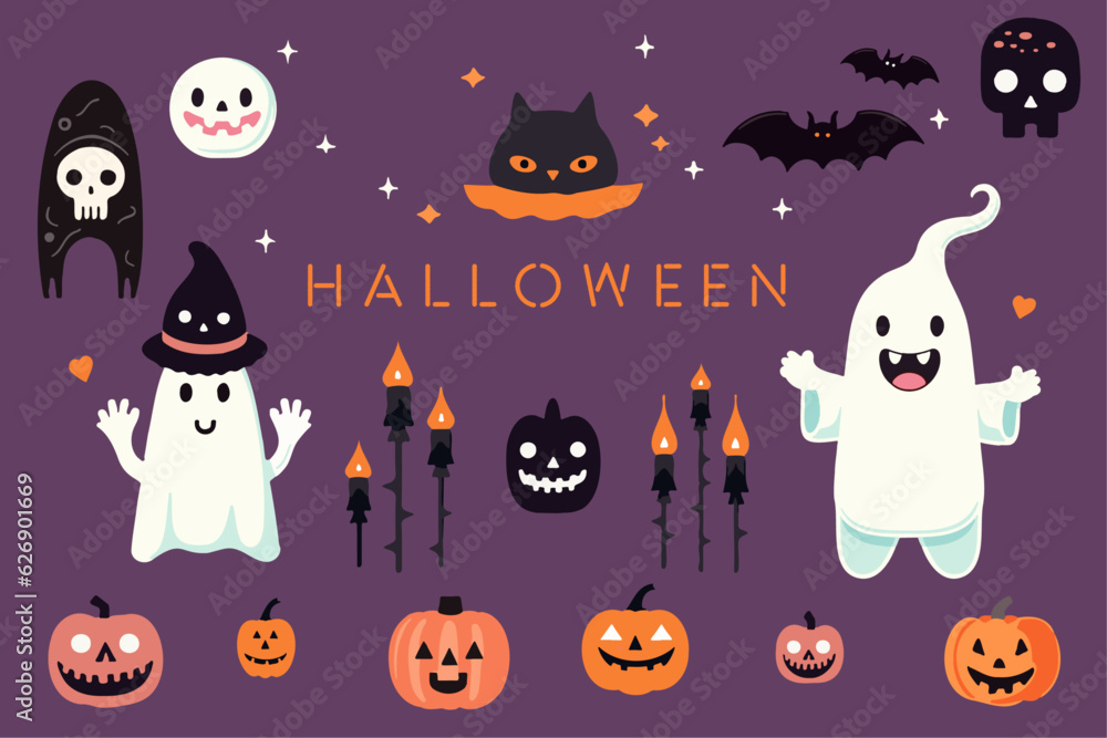 楽しいハロウィンのイラスト 楽しいハロウィンのイラスト
