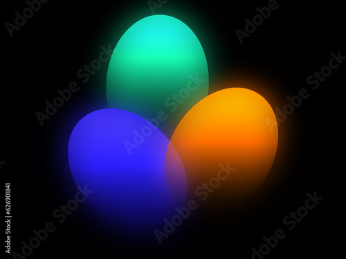 abstract colorful glowing  neon background art