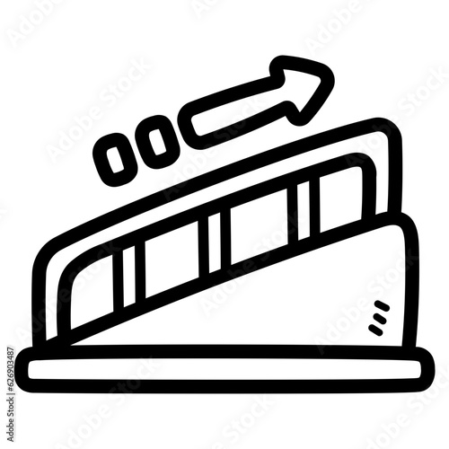 ramp line icon style