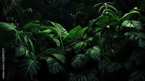 background of tropical jungle