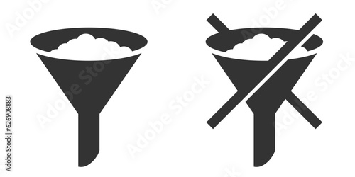 Filtered and Unfiltered icons for labeling