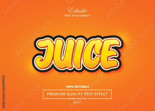 JUICE VECTOR TEXT STYLE EFFECT