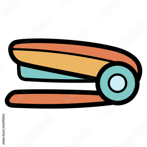stapler filled outline icon style