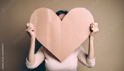 Hidden Love A Shy Soul Embracing a Big Heart Message Card 