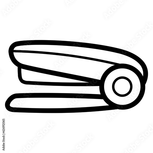 stapler line icon style