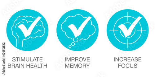 Label set - Nutrition Supplement for brain boost