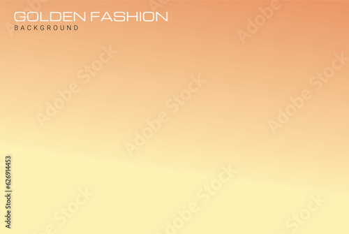 Abstract golden fashion with the yellow background. soft gold and yellow background with light. gradient banner with copy space for your design.