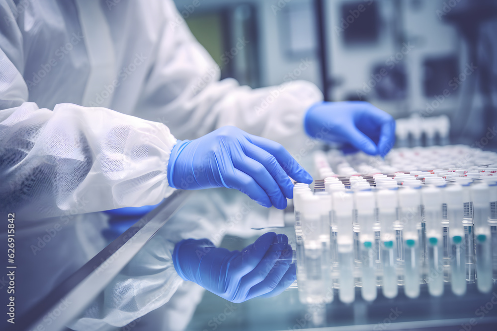 Healthcare Professionals Checking Medical Vials - Generative AI Healthcare Professionals Checking Medical Vials - Generative AI